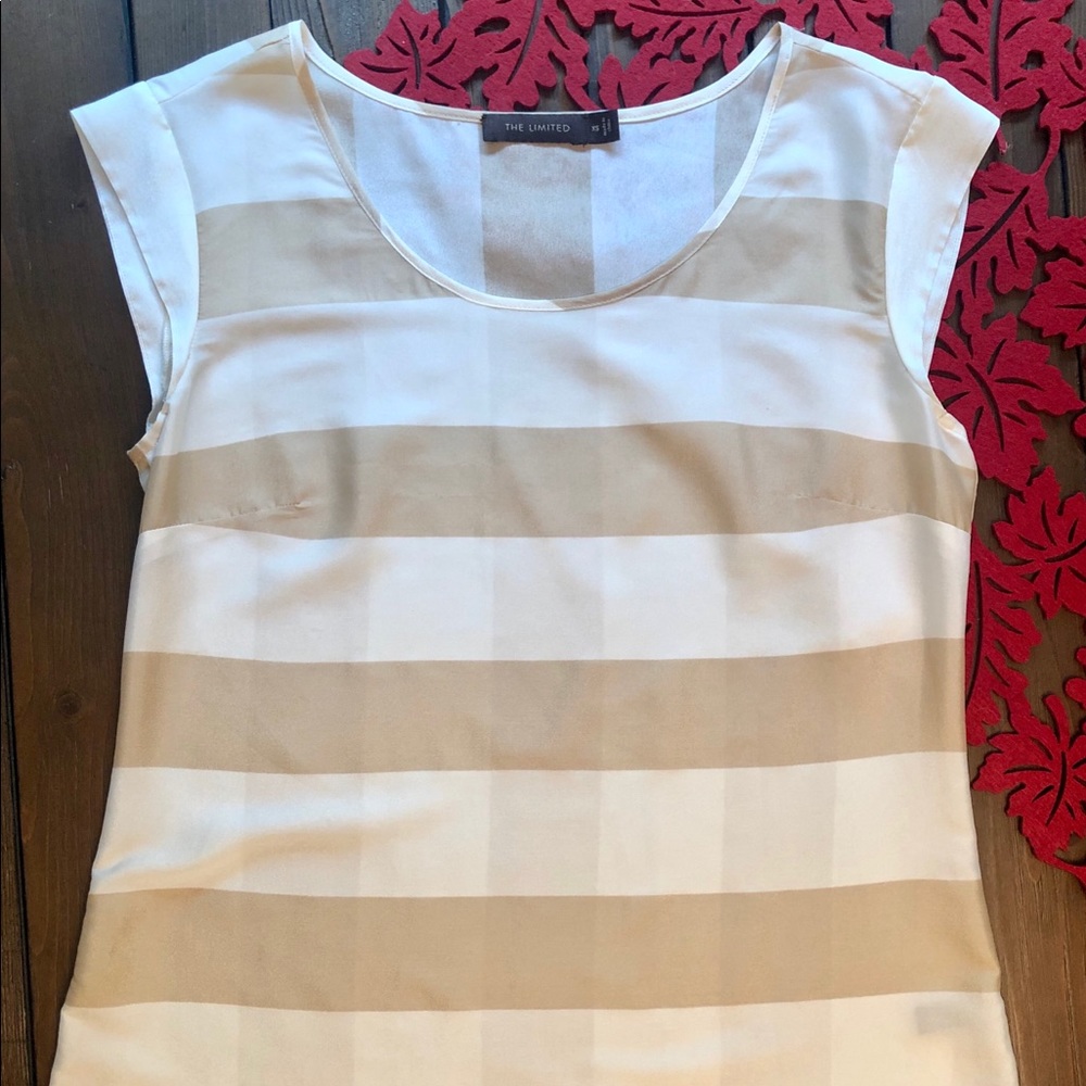 The Limited cream and white blouse - size S
